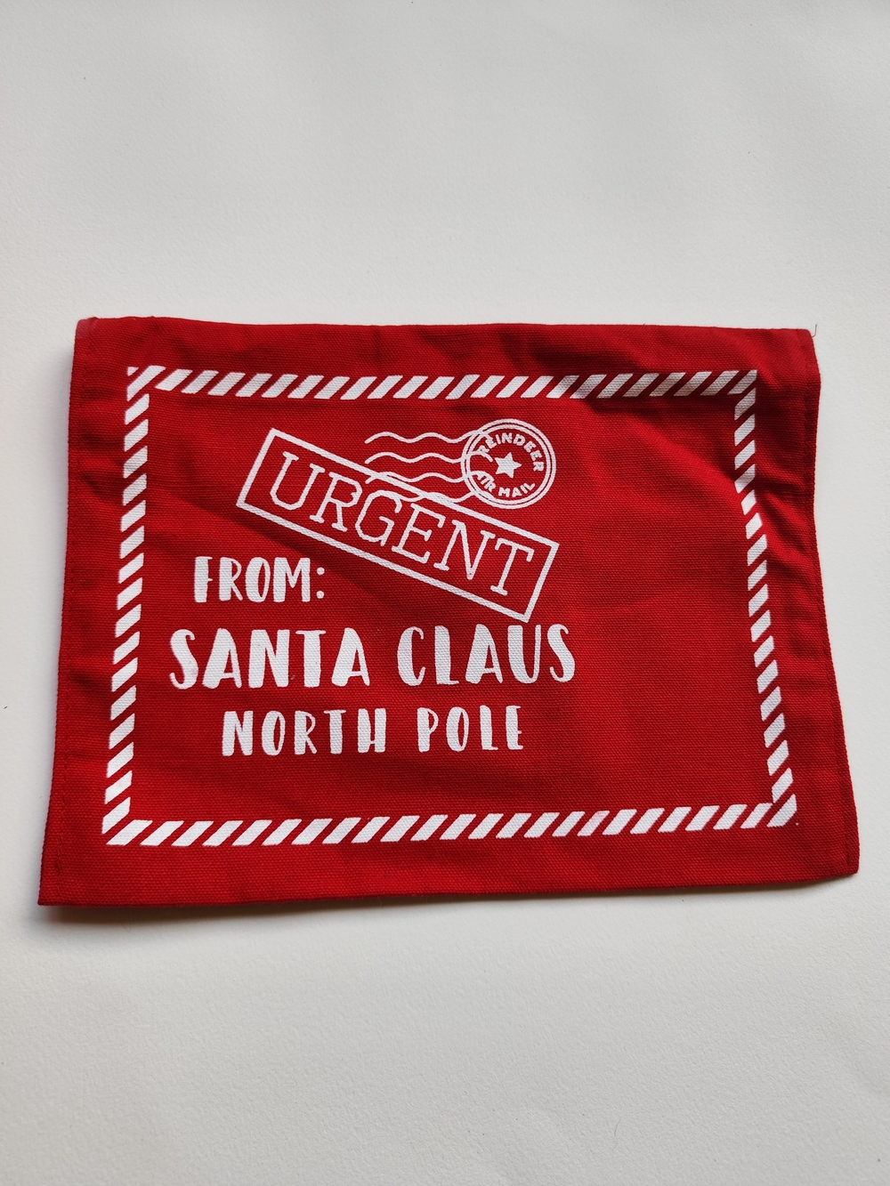 3/$20💗Festive Santa Claus red fabric pouch